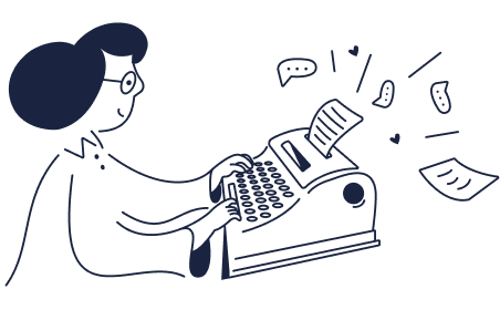 nc woman typing on machine